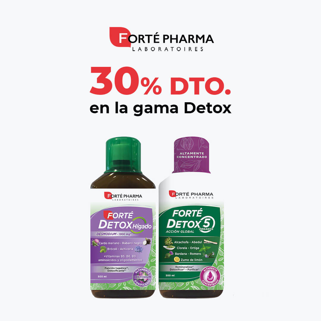 30% dto. en la gama Detox de Forté Pharma
