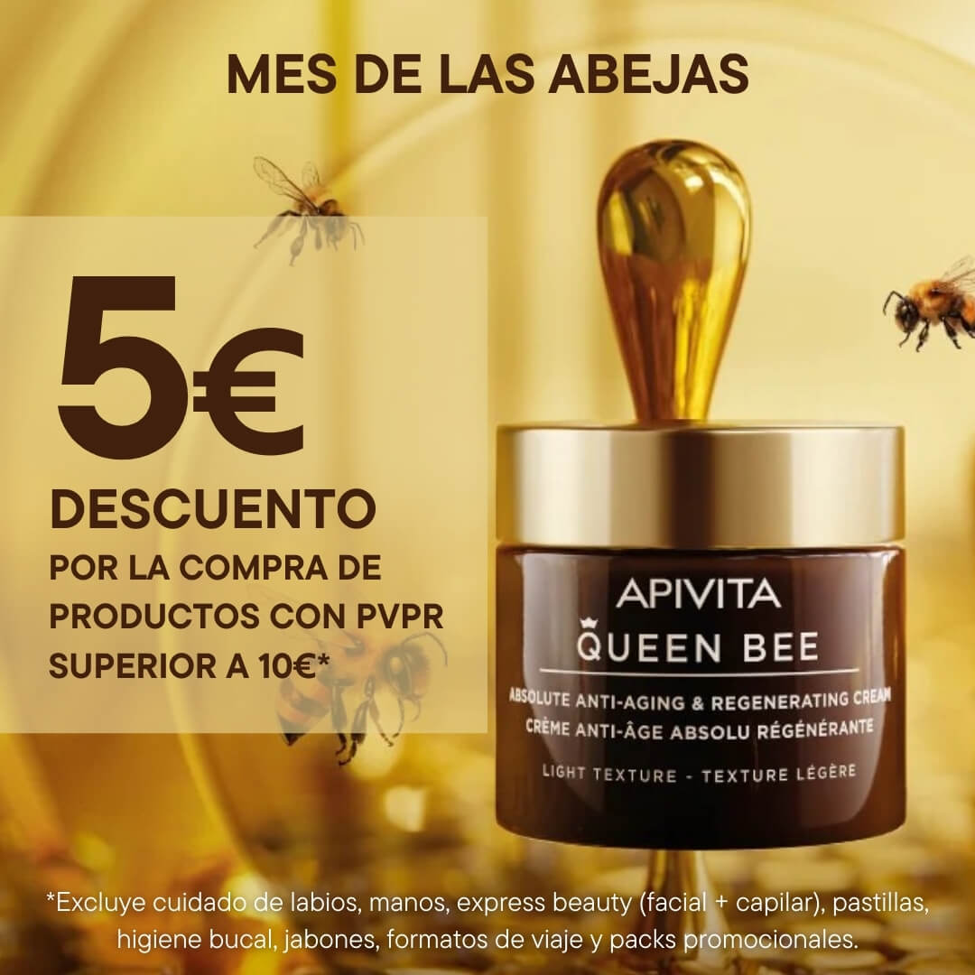 Mes de las abejas. 5€ descuento por la compra de productos con pvpr superior a 10€