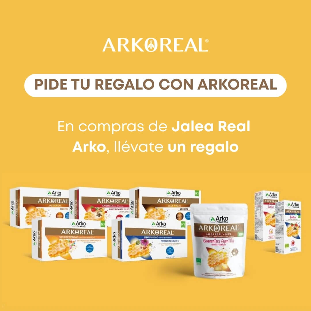 Pide tu regalo con Arkoreal. En compras de Jalea Real Arko, llévate un regalo