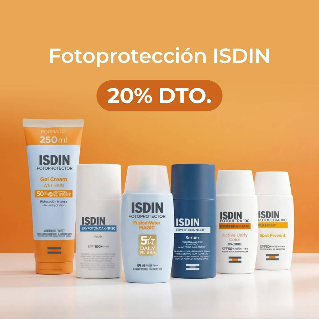 Fotoprotección ISDIN: 20% descuento