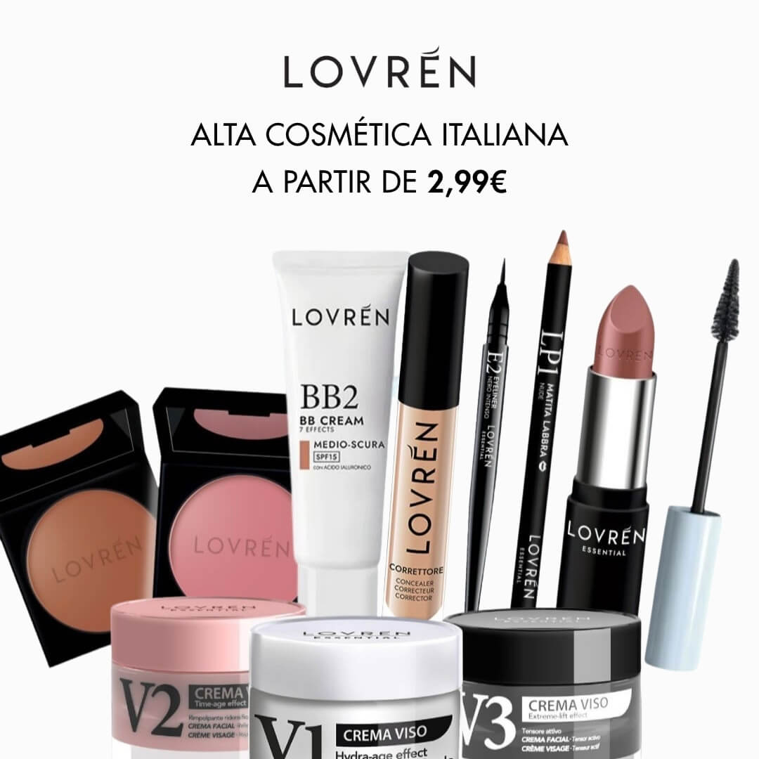 Lovrén. Alta cosmética italiana a partir de 2,99 €.