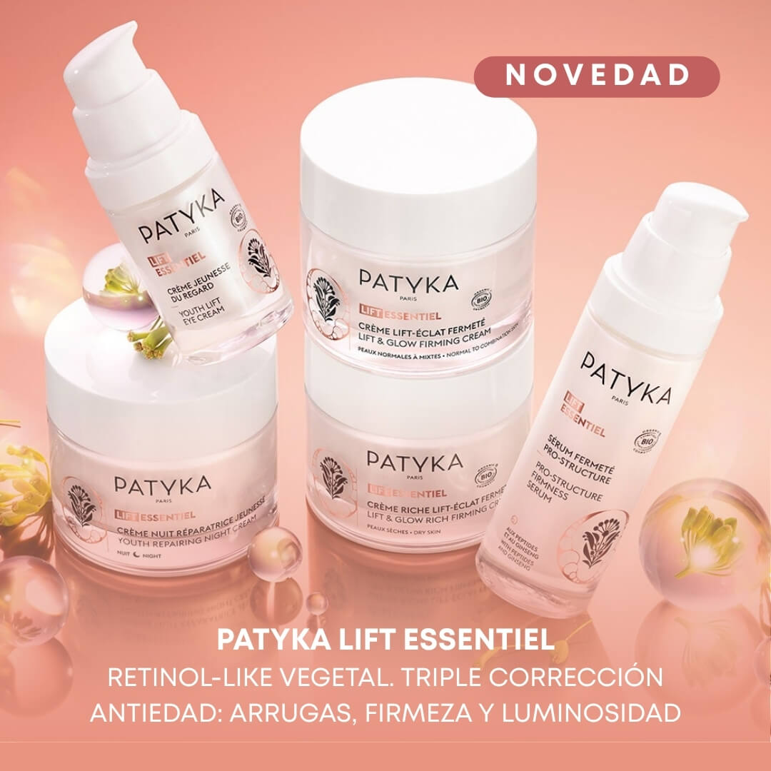 Patyke Lift Essentiel. Retinol-Like Vegetal. Triple corrección antiedad: arrugas, firmeza y luminosidad