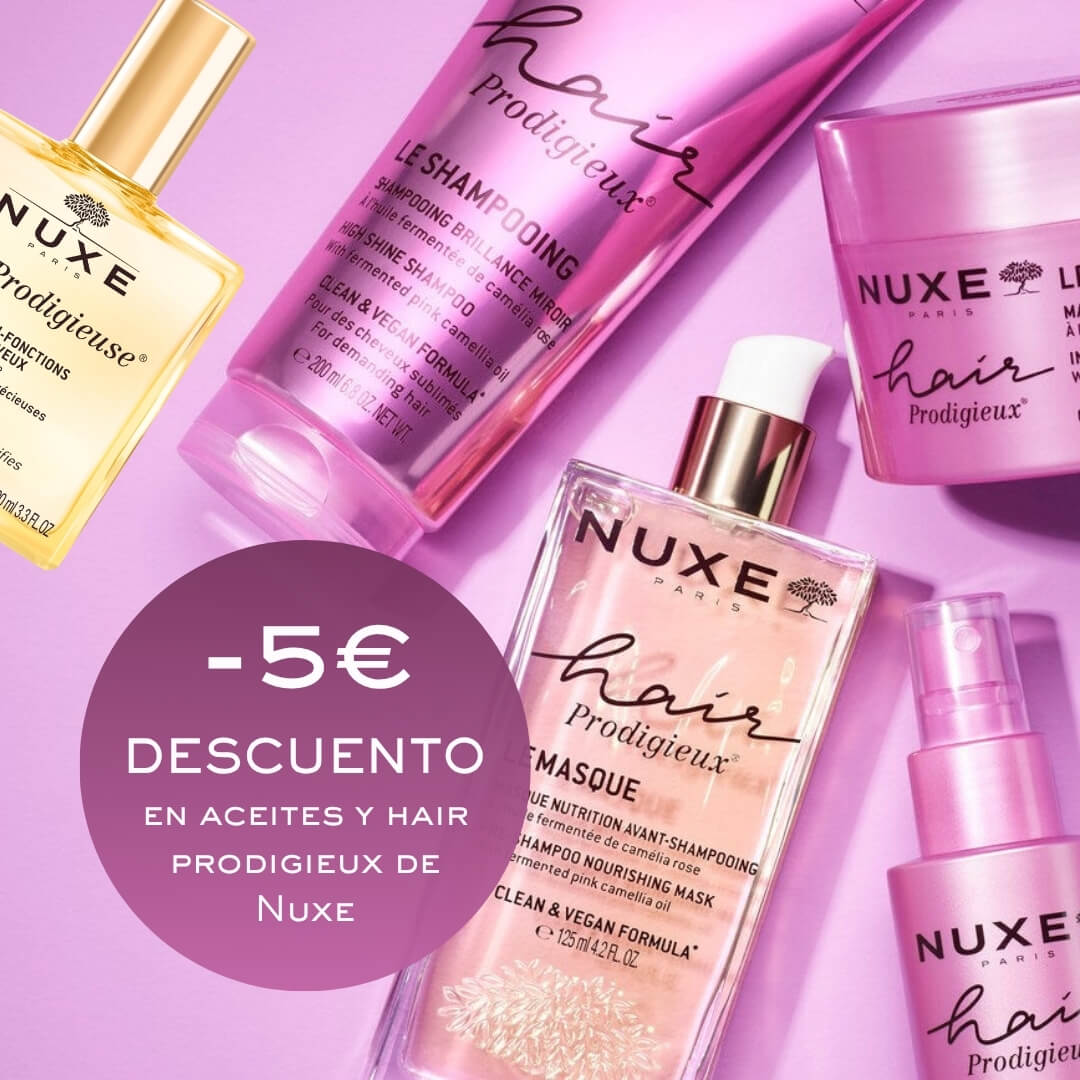 5€ Descuento en aceites y Hair Prodigieux de Nuxe